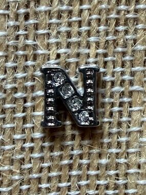 Silver Letter N